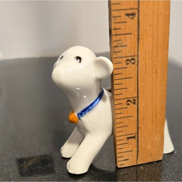 VTG Occupied Japan Lamb Calf mini planter toothpick holder Adorable ceramic - Picture 8 of 12